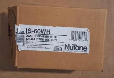 NuTone IS-60WH Door Speaker with Talk/Listen Button