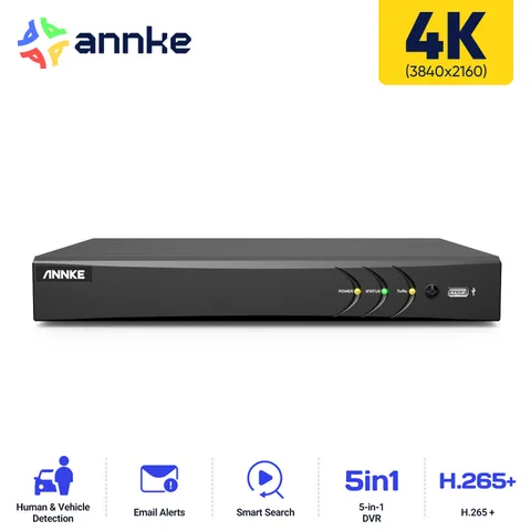ANNKE 4K 8CH DVR Security Video Record 8MP Human Detection Smart Playback H.265+