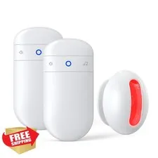 SECRUI Motion Sensor Doorbell 2 Receivers 1 Sensor