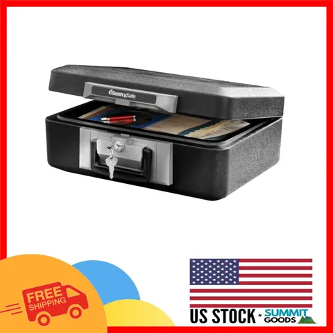 Compact Fireproof Safe Box with Carrying Handle - Secure Your Valuables Now