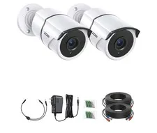 Home Security w/ ZOSI 2-Pk DIN Digital Security Cameras w/ Cables & Accessories