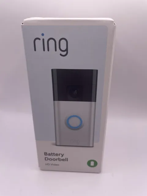 Ring Battery Doorbell Camera, Hd Video Camera, Wifi New Unopened,  Satin Nickel 