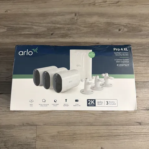 Arlo Pro 4 XL Spotlight Wireless Indoor/Outdoor 3 Camera Bundle