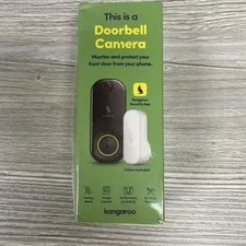 Kangaroo Doorbell Camera Smart Photo + Indoor Chime Wireless Battery Powered