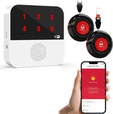 Wifi Smart Wireless Caregiver Pagers for Elderly Alert Button That Calls Cell Ph