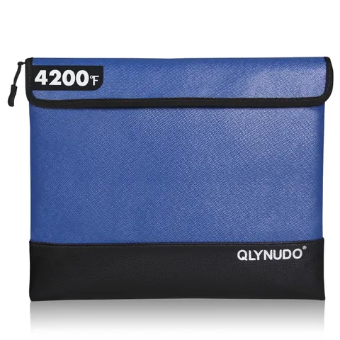 Fire Proof Alternative, 4200°F Safe, 8-Layer Document Organizer with Reflecti...