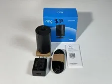 New Ring Indoor Cam 2nd Gen Wired 1080p Black Security Camera w Privacy Cover
