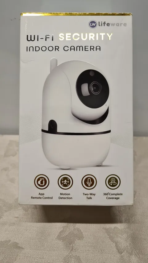 Lifeware WiFi 1080p Home Security Camera, 360 Degree Indoor, Infrared Sensor 
