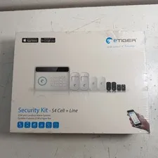 eTiger Security Kit S4 Cell + Line White Wireless GSM Landline Alarm System