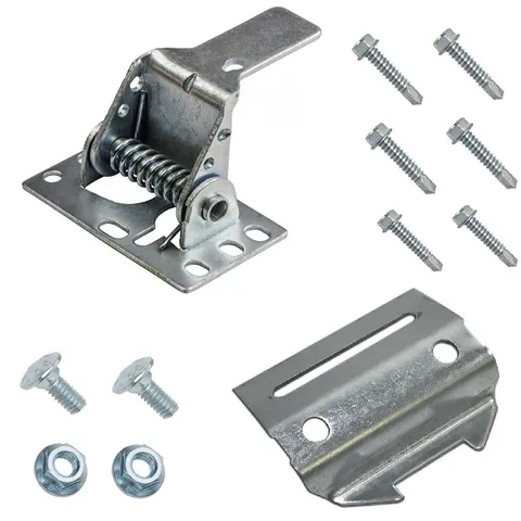Garage Door Automatic Latch Striker Spring Latch Lock KIT Garage Door Lock