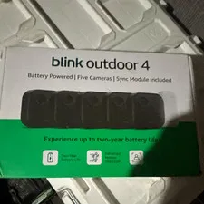 Blink Outdoor 4 1080p Wireless Wi-Fi Battery Cameras 5-Pack + Sync Module