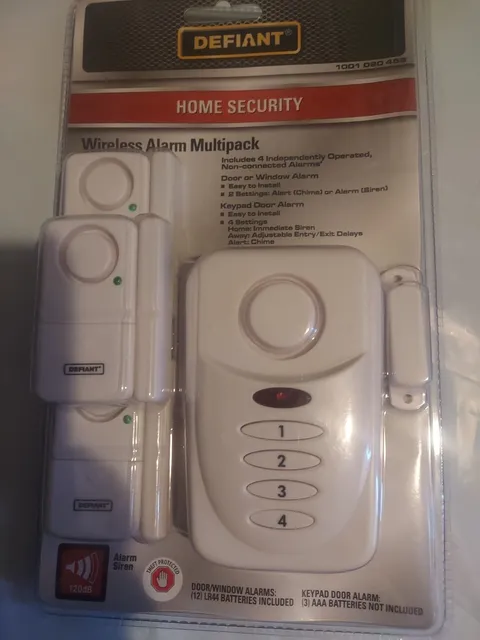 Defiant Wireless Home Security Door/Window Alarm Kit Multipack - New, Sealed