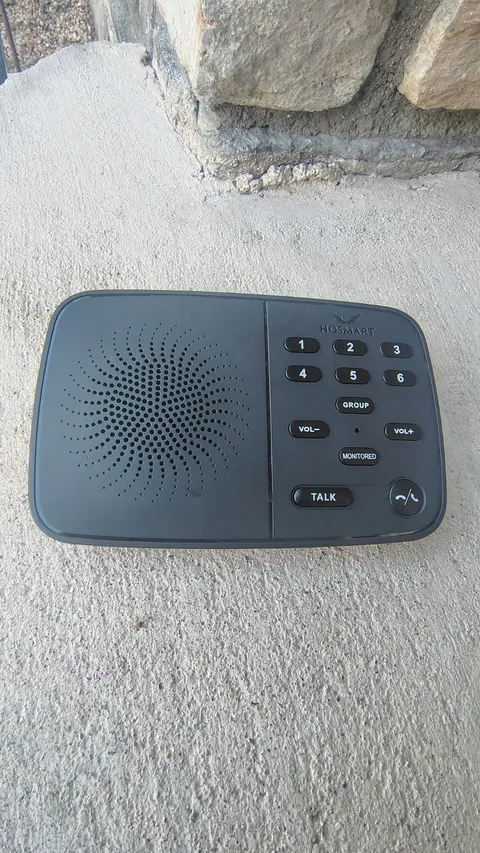 HoSmart Black 2 Way Communication Home Full Duplex Wireless Intercom Base Only