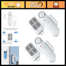 2-Pack Wireless Window & Door Alarms for Kids Safety & Home Security, 120dB Aler