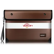 6200°F Fireproof Money Bag, 8 Layers of Heat Insulated Materials