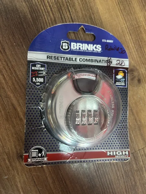 locking resettable combination stainless steel