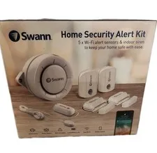 SWANN WiFi Home Security Kit  5 Alert Sensors &  Indoor Siren Motion Window Door
