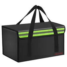 Iandairok 17.8X9.8X9.8 Ebike Battery Safe Bag Fireproof Charging Lipo Bag Large