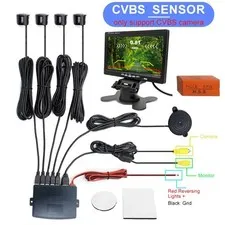 CVBS Dual Core CPU Car Video Parking Sensor Reverse Radar System Digital Display