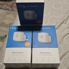 Ring Smart Lighting Motion Sensor, Ring Bridge Required, Battery, Alexa, White