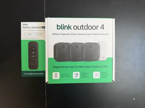 Blink Outdoor 4 1080p Wi-Fi Outdoor 3-Camera Security System w/ Doorbell 2k+