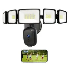 iMaihom Floodlight Camera Outdoor Wired, 2K QHD Security Cam with MotionActiv...