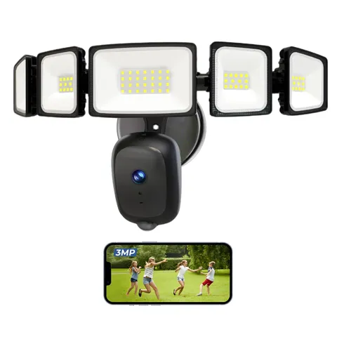 iMaihom Floodlight Camera Outdoor Wired, 2K QHD Security Cam with MotionActiv...