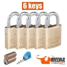 5 Anti pick Restricted Bilock Exclusive/ABUS 8345 Padlock with 6 Bilock key