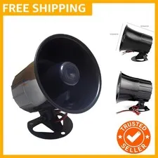 Wired Alarm Siren Horn 15W DC 6 to 12V Security Siren with Bracket for Home S...