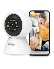 EVERSECU HD 2K 3.0MP WiFi Home Security Camera, Pan/tilt