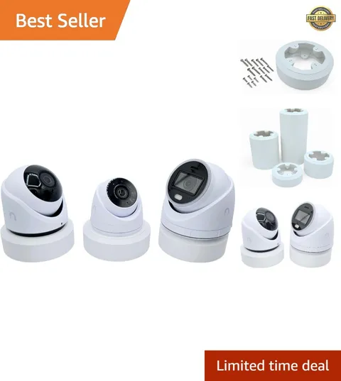 1.5in Unifi Turret Camera Extension Tube - Weatherproof White Mounting Solution