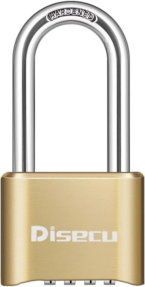 1 Pack  Heavy Duty 4 Digit Combination Lock, 2.5 Inch Long Shackle Outdoor Water