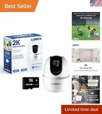 Pan & Tilt Indoor Wi-Fi Security Camera | 360° Pan & Tilt | Person Detection ...