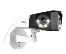 4K PoE Security Camera System, Home Outdoor IP Camera in 180 Degree Viewing A...