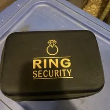 Ring Security Case For Ring Bearer With Ear Peace Handcuffs And Glasses No Badge