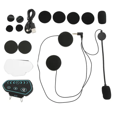 A10 Motorcycle Helmet Bluetooth Headphone Waterproof HiFi Sound Quality Helmet