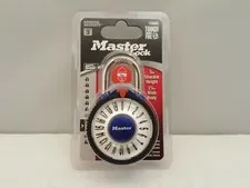 Master Lock Wide Magnification Combination Dial Padlock | Blue | Level 3 | 1588D