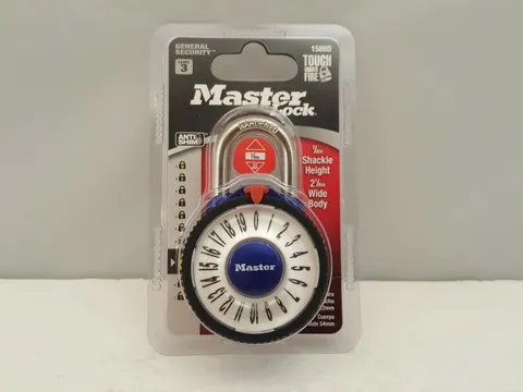 Master Lock Wide Magnification Combination Dial Padlock | Blue | Level 3 | 1588D