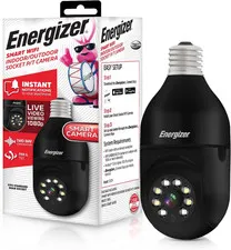 Connect Smart 1080p HD Outdoor Security Socket Camera with Siren Alarm, Remote