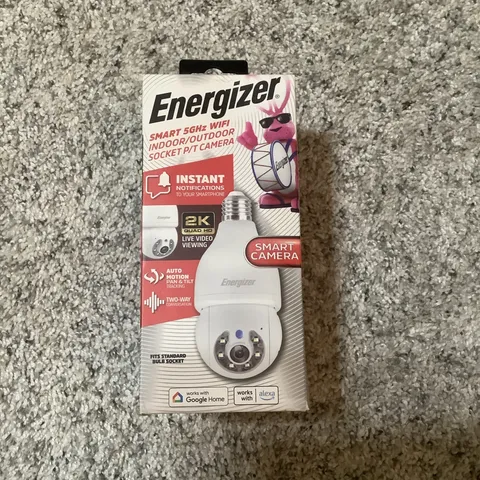 White Energizer Smart WIFI Indoor Outdoor Socket Camera 
