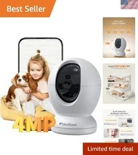 4MP Indoor Security Camera,360°Pet Camera Indoor,Baby Monitor with Phone App,...