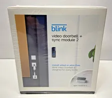 Blink Video Doorbell W/ Sync 2 Module  New in Sealed Box