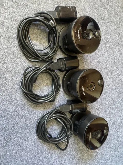 Foscam C1 Wi-Fi IP Indoor Security Camera 3-Pack 720p WPS USB Black