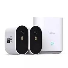 aosu 2K QHD 3.0-MP Outdoor Dual-Band 4-Channel 2-Camera Security Kit Excellent