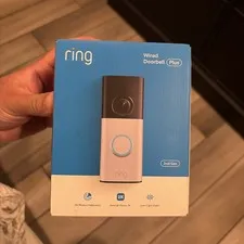 Ring Wired Doorbell Plus 2nd Gen Retinal 2K, 3D Motion Detection, Low-Light