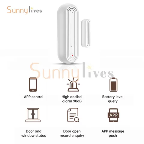 Tuya WIFI Smart Home Window Door Burglar Security Alarm System Magnetic Sensor