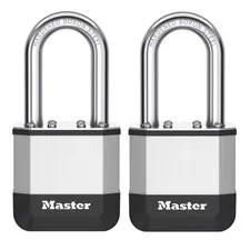 Master Lock Elite Padlock 44mm LS KA Twin Pack