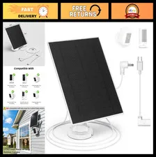 5W Solar Panel for Outdoor Security Cameras, 8000mAh Rechargeable Battery, Dual