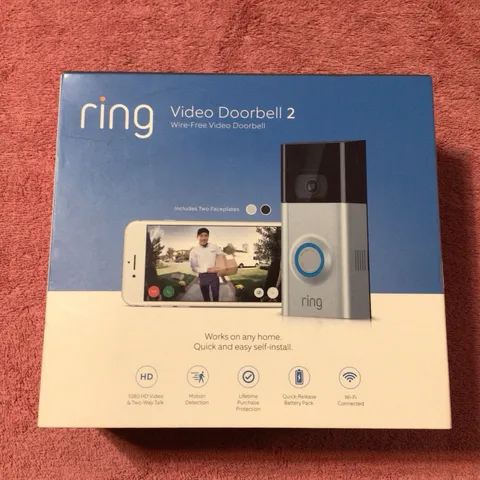 New In Sealed Box Ring Video Doorbell 2 Wire Free 1080HD 2 Way Talk