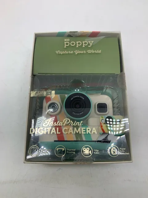 NIB POPPY INSTANT PRINT DIGITAL CAMERA.